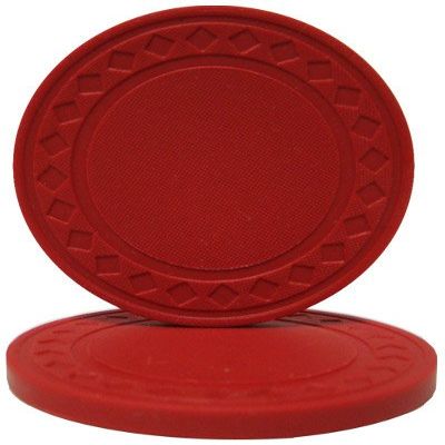 Brybelly Diamond Ring Poker Chip 8.5-gram Clay Composite Pack of 50 (Red)