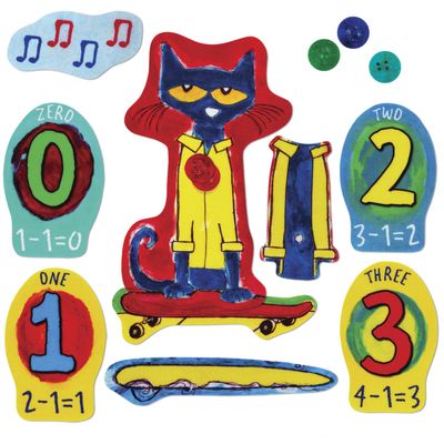 Little Folk Visuals Pete the Cat and His Four Groovy Buttons Precut Felt Pieces, 14 Pieces Set