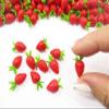 Lot 10 Loose Fresh Strawberry Dollhouse Miniatures Food Fruit Supply 12780 view 2