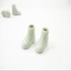 2 White Shoe Ceramic Vase Planter Pot Dollhouse Miniature Ceramic Supply 12803 view 2