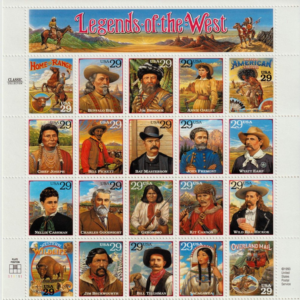 U.S Postal Service Legends of West Scott # 2869 20 x 29 Cent US Stamps