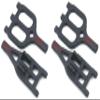 2 PACK RPM 80462 Front Rear Black Suspension Arms 2.5 3.3 Tmaxx Emaxx INCLUDES CHICAGOLAND RC COUPON view 1
