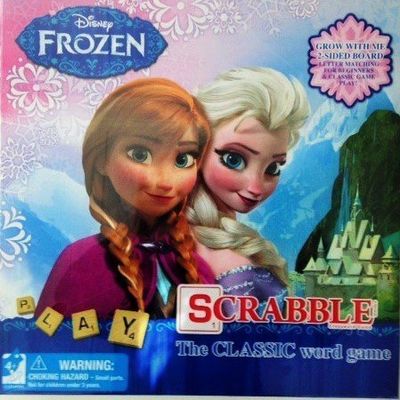2 X Disney Frozen Scrabble 2 Sided Board