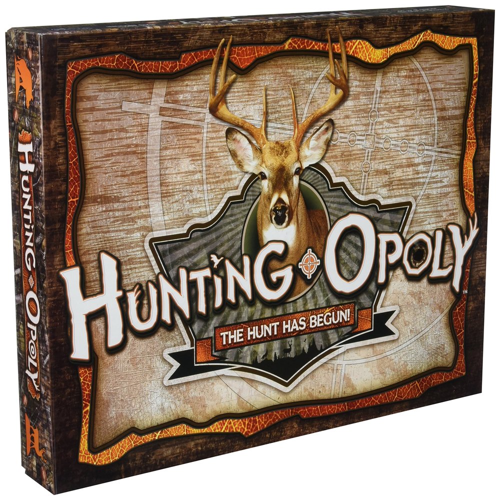 Late for The Sky Hunting-Opoly Board Game Hunting Strategy Family Property Trading Game for 26 Players, Ages 8+, Tokens, Cabins & Lodges