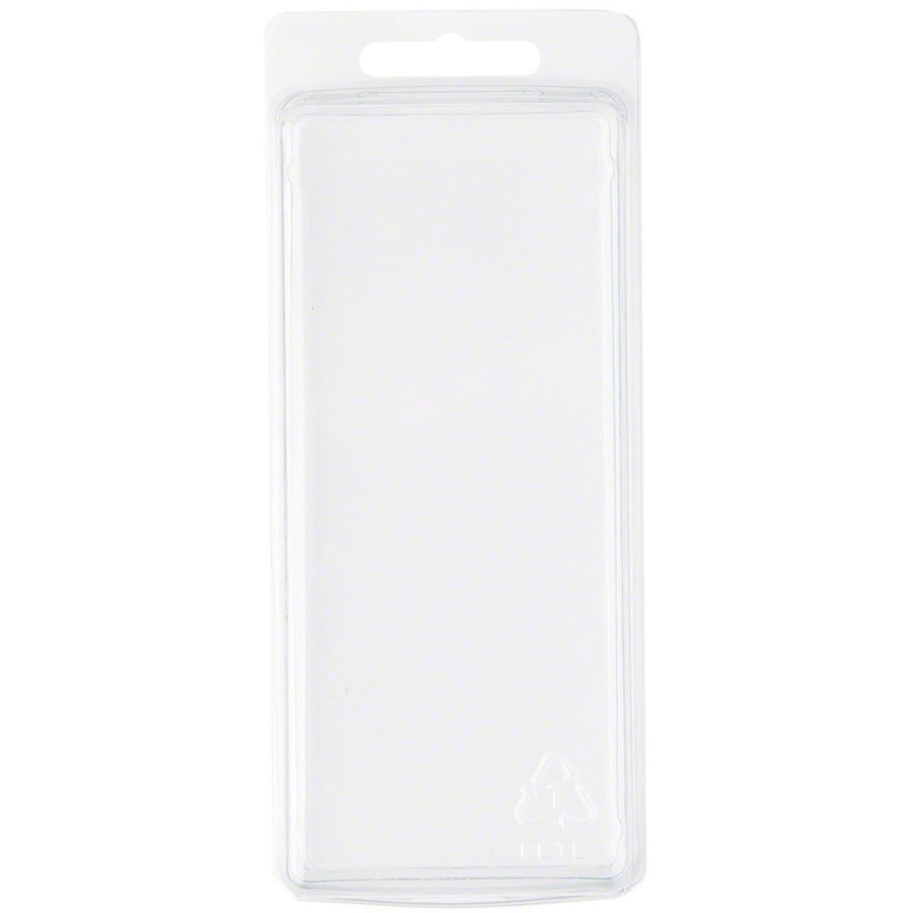 Collecting Warehouse Clear Plastic Clamshell Package / Storage Container, 5.375" H x 2.25" W x 1.25" D, Pack of 100