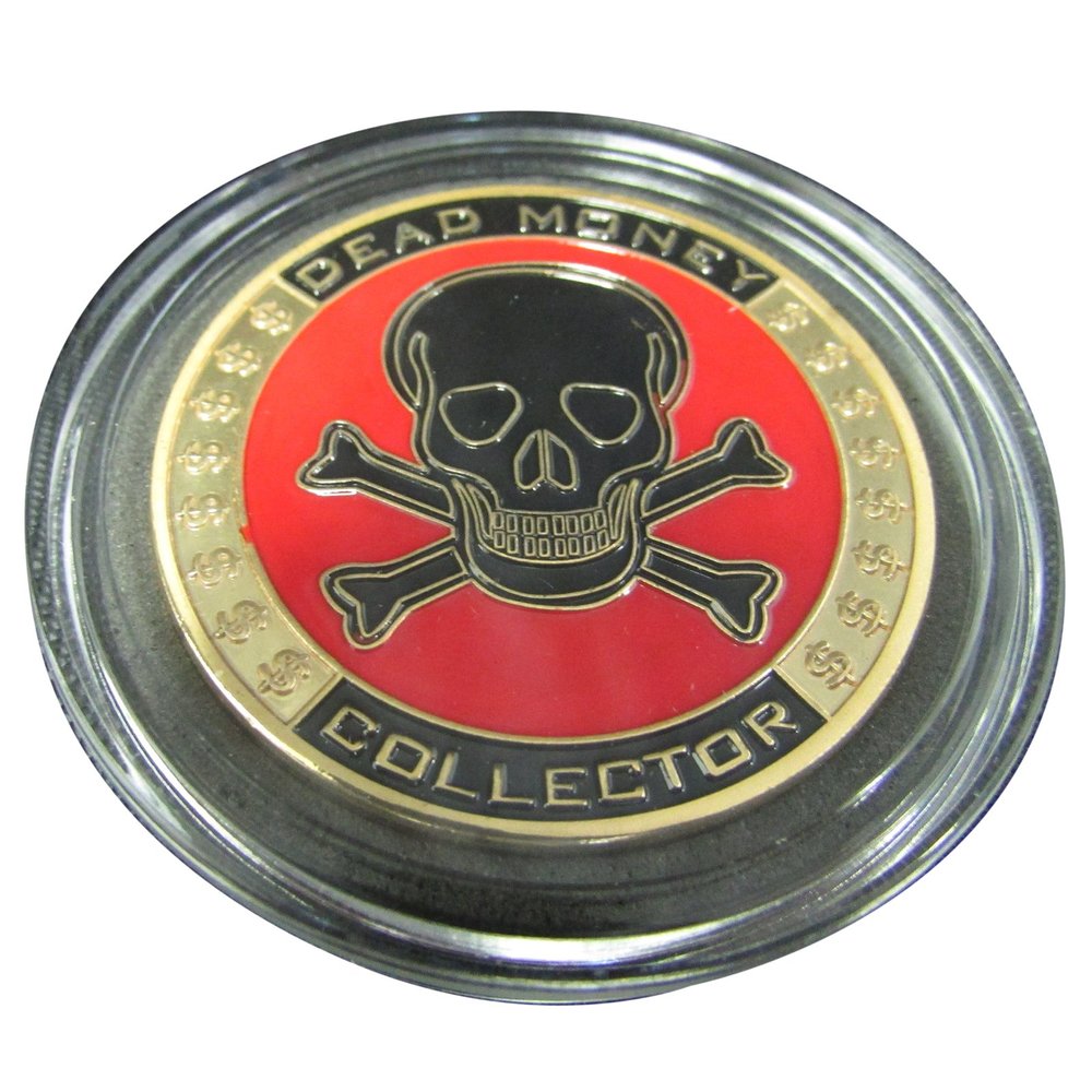 MRC POKER Hand Painted Poker Card Guard Cover Protector - Dead Money Collector