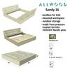 Allwood Sandy 16 Sandbox w/Sand Screen, 2 Foldable Bench Seats view 2