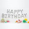 16" Silver HAPPY BIRTHDAY Balloon Kit view 2