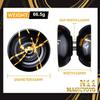 MAGICYOYO N11 Professional Unresponsive Yoyo N11 Dual Purpose Alloy Trick YoYo Ball (Black with Golden) with Bag, Glove, 12 Yoyo Strings and Responsive Bearing Kit view 2