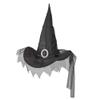 BLACK WITCH HAT WITH TULLE view 1