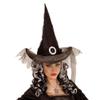 BLACK WITCH HAT WITH TULLE view 2