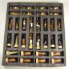 HPL Egyptian Anubis Buff and Gold Set of Chess Men Pieces - NO Board view 3