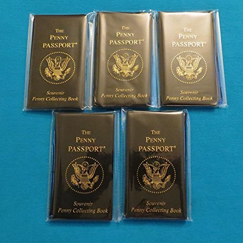 5 Penny Passport Souvenir Elongated Coin Albums by Penny