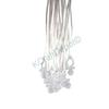 24 Pcs 1.25" Clear Plastic Pacifier with White Cord Necklaces "Don't Say Baby!" for Baby Shower Party Game/ Favors view 1