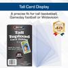 BCW Tall Card Topload Holders  25 Pack | Premium Top Loaders for Sports Trading Cards | Fits Tall Basketball, Football, Widevision Cards | Clear Rigid Toploader Card Protectors view 2
