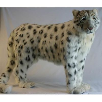 48" Lifelike Handcrafted Extra Soft Plush Snow Leopard Stuffed Animal