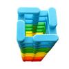 Magz-Bricks 40 Piece Magnetic Building Set, Magnetic Building Blocks view 3