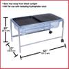 edxeducation Sand and Water Table | Indoor and Outdoor Sensory Table | Large Water Sand Tub, Steel Frame, Plug, Casters, 2 x Mini Tuff Trays view 3