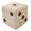 Giant 3.5" Wooden Yard Dice with Laminated Yardzee and Farkle Scoresheets and Durable Carrying Case view 3