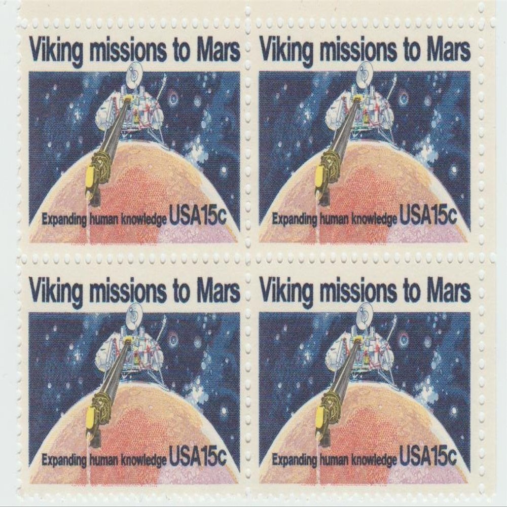 11978 Viking Missions to Mars 15 Cent Stamp, Scott #1759, Set of 4