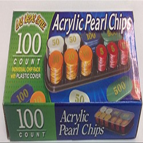 ACRYLIC PEARL CHIPS 100 COUNT