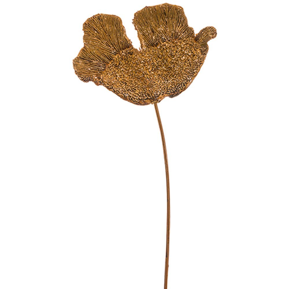 13" Glittered Mushroom Spray Brown Glittered (pack of 24)