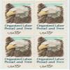 1980 Organized Labor 15 Cent Stamp, Scott #1831, Set of 4 view 1