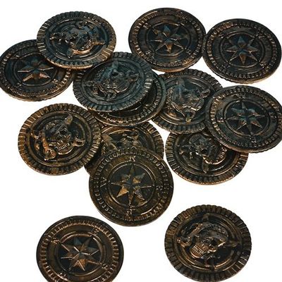 1.5 inches Pirate Coins, Case of 50