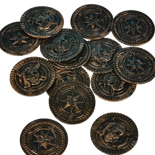 1.5 inches Pirate Coins, Case of 50