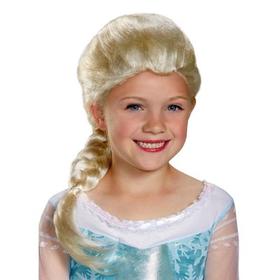 Disguise Disney's Frozen Frozen'S Elsa Child Wig Girls Costume, One Size Child
