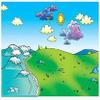 Little Folk Visuals Beginners Bible: Meadow Flannel Board/Playboard with Accessories/Overlay, 9 Pieces Set view 1