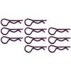 Works for Competition AC03T07 Purple bent Body Clips 28mm long 1.4mm wire (10) view 1