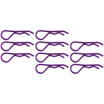 Works for Competition AC03M07 Purple bent Body Clips 35.7mm long 1.8mm wire (10)