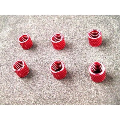 Hot Racing OF0202 Red Aluminum Fuel Line Retainers (6)