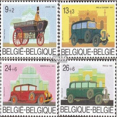 Belgium 2284-2287 (Complete.Issue.) unmounted Mint/Never hinged ** MNH 1986 Belgian Automobile (Stamps for Collectors) Cars/Road Traffic