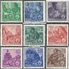 DDR 577A-585A (Complete.Issue.) Perforation far,Something Irregular unmounted Mint/Never hinged ** MNH 1957 Five-Year Plan (Stamps for Collectors) view 1