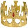 12 Pc (1 Dozen) Bulk Lot Medieval Style Gold King Crown Hat with Crosses and Jewels view 1