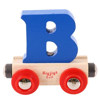 Bigjigs Rail Rail Name Letter B (Dark Blue)