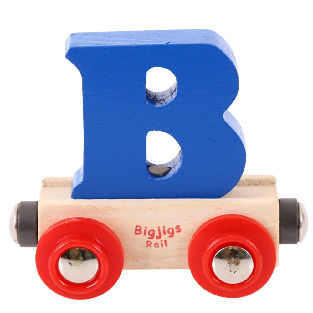 Bigjigs Rail Rail Name Letter B (Dark Blue)