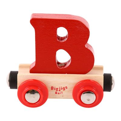 Bigjigs Rail Rail Name Letter B (Dark Red)