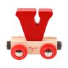 Bigjigs Rail Rail Name Letter V (Dark Red) view 1