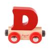Bigjigs Rail Rail Name Letter D (Dark Red) view 1
