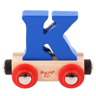 Bigjigs Rail Rail Name Letter K (Dark Blue)