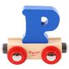 Bigjigs Rail Rail Name Letter P (Dark Blue) view 1