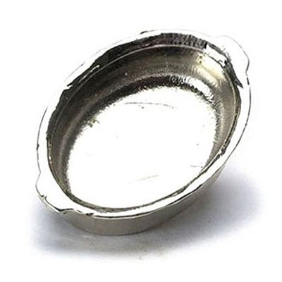 Falcon Miniatures Dollhouse Miniature Silver Roasting Pan