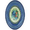 Polmedia Polish Pottery Bowl 13-inch UNIKAT - Baby's Breath Butterfly Pattern Handmade in Boleslawiec Poland by Ceramika Artystyczna + Certificate of Authenticity view 2