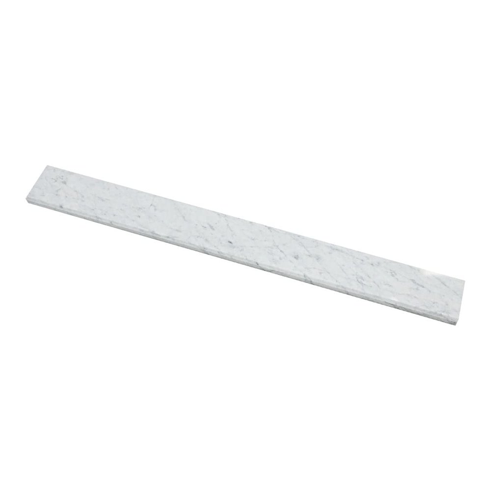 Italian Bianco Carrara Polished Marble Saddles