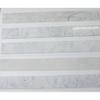 Italian Bianco Carrara Polished Marble Saddles view 2