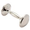 Heim Concept 80831 Elegance Baby Dumbbell Rattle, Silver view 1