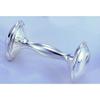 Heim Concept 80831 Elegance Baby Dumbbell Rattle, Silver view 2